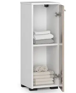 Koupelnový nábytek Ak furniture Koupelnová skříňka Fin 30 cm bílá/cappuccino lesk