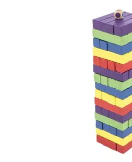 Hračky RAPPA - Hra věž dřevěná 60ks barevná