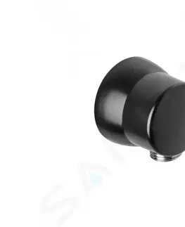 Koupelnové baterie KLUDI Sprchová kolínka Nástěnné kolínko, černá mat 6306039-00