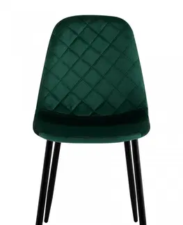 Židle TZB Čalouněná designová židle ForChair III zelená