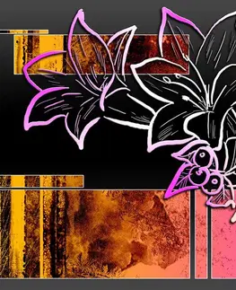 Abstraktní tapety Tapeta květinová ilustrace