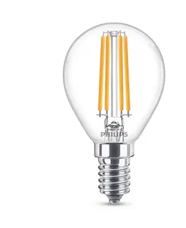 LED žárovky Philips Klasická LED žárovka Philips E14 P45 6,5W 2 700K čirá