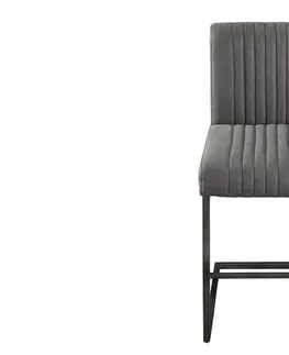 Barové židle LuxD Designová barová židle Boss II antik šedá