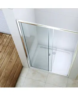 Sprchové kouty Sprchové dveře MEXEN Apia 140cm stříbrné
