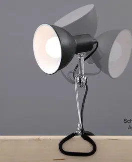 Stolní lampy a lampičky s klipem Briloner Svítidlo Fix clamp, kovové stínítko, černé