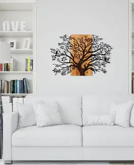 Bytové doplňky a dekorace Hanah Home Nástěnná dekorace Agac strom I ořech/černá