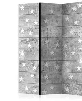 Paravány Paraván Stars on Concrete Dekorhome 135x172 cm (3-dílný)