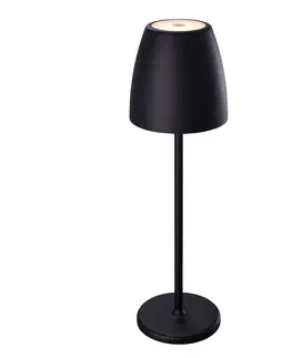 Venkovní osvětlení MEGATRON Nabíjecí stolní lampa Megatron Tavola LED, černá