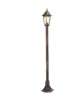 Venkovni stojaci lampy Klasická starožitná zlatá lucerna - New Haven
