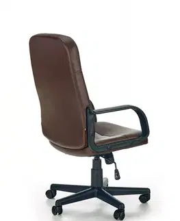 Kancelářské židle HALMAR Kancelářské křeslo Denzia tmavě hnědé