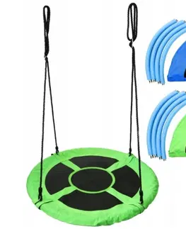 Závěsné křeslo Závěsný houpací kruh pro děti v zelené barvě
