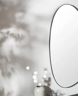 Zrcadla LuxD Designové nástěnné zrcadlo Daiwa 90 cm černé