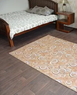 Koberce a koberečky Dywany Lusczow Kusový koberec DROPS Bubbles béžový, velikost 400x500