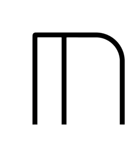Designová nástěnná svítidla Artemide Alphabet of Light - velké písmeno M 1201M00A