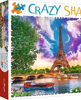 Hračky puzzle TREFL - Puzzle 600 Crazy Shapes - Paříž