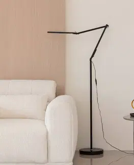 Stojací lampy Lindby Lindby Zellima LED stojací lampa, CCT, stmívatelná