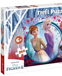 Hračky puzzle TREFL - Puzzle Sesterské dobrodružství Frozen 2 260 dílků