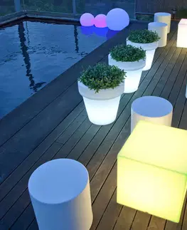 Venkovní osvětlení terasy Newgarden Newgarden Cuby dekorativní světelná kostka výška 43 cm
