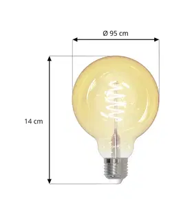 Chytré žárovky LUUMR Prios Smart LED E27 G95 4,9W čirá ZigBee Tuya Philips Hue