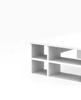 Konferenční stolky Sofahouse Designový konferenční stolek Balius 90 cm bílý