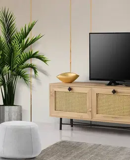 TV stolky Kalune Design TV stolek HAPSIYAS 180 cm dub/černý