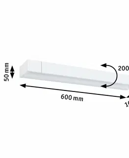 LED nástěnná svítidla PAULMANN LED nástěnné svítidlo 3-krokové-stmívatelné Lucille IP44 2700K 230V 18W stmívatelné bílá