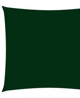 Stínící textilie Stínící plachta čtvercová 2 x 2 m oxfordská látka Dekorhome Tmavě zelená