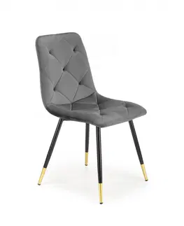 Židle HALMAR Designová židle Nypo šedá