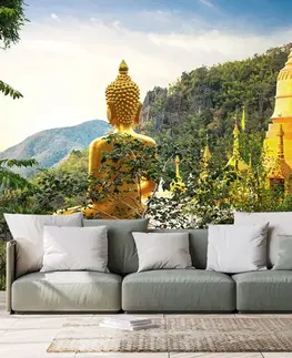 Samolepící tapety Samolepící tapeta pohled na zlatého Buddhy