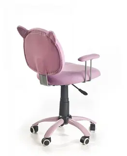 Dětské pokoje HALMAR Dětská židle Kami růžová
