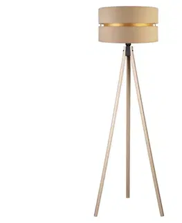 Lampy   - Stojací lampa DUO 1xE27/60W/230V béžová 