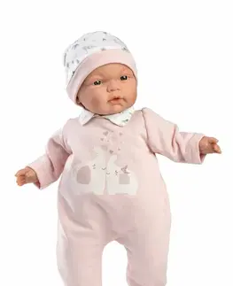 Hračky panenky LLORENS - 13848 JOELLE - realistická panenka miminko s měkkým látkovým tělem - 38 cm