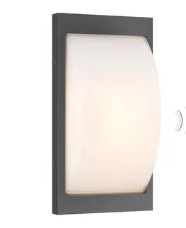 Venkovní nástěnná svítidla s čidlem pohybu LCD Venkovní nástěnné svítidlo LED 069LEDSEN grafitové