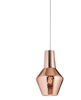 Závěsná světla Ailati Závěsné světlo Romeo 130 cm růžově zlatá metalíza