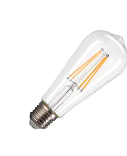 LED žárovky SLV BIG WHITE ST58 E27 LED světelný zdroj transparentní 7,5 W 2700 K CRI 90 320° 1005268