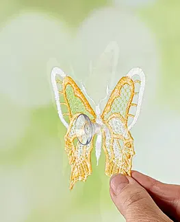 Drobné dekorace 2 textilní motýlci