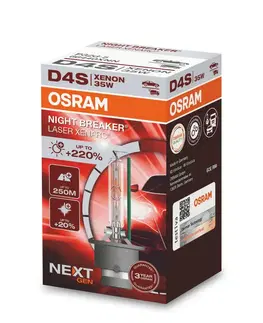 Autožárovky OSRAM D4S 42V XENARC NIGHT BREAKER LASER +220% 3 roky záruka 1ks 66440XNN
