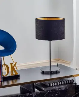 Stolní lampy Duolla Stolní lampa Golden Roller výška 50cm černá/zlatá