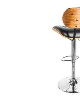 Barové židle LuxD Designová barová židle Kadence, černý ořech