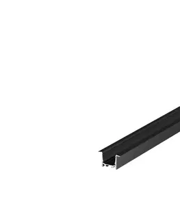 Profily SLV BIG WHITE GRAZIA 20, profil k zabudování, LED, 3m, černý 1000498