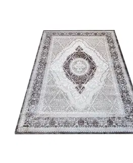 Vintage koberce Exkluzívny koberec hnedej farby vo vintage štýle Šířka: 80 cm | Délka: 150 cm