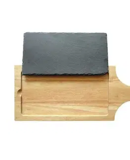 Prkénka a krájecí desky Toro Kuchyňské prkénko s břidlicí, 41 x 16,5 x 1,5 cm