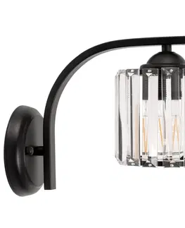 Svítidla TooLight Nástěnná lampa Bodil APP-512 1W černá/krystal