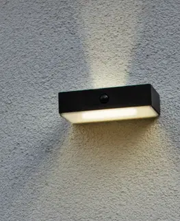 Inteligentní venkovní nástěnná svítidla LUTEC connect LED solární venkovní nástěnné světlo Fadi, CCT