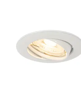 Podhledove svetlo Moderní vestavné bodové svítidlo bílé 35mm sklopné - Edu