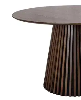 Jídelní stoly LuxD Designový jídelní stůl Wadeline 120 cm tmavý dub