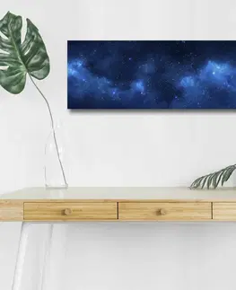 Obrazy Hanah Home Obraz s led osvětlením Galaxie 90x30 cm