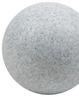 Osvětlení terasy a balkónu HEITRONIC Světelná koule MUNDAN granit 300mm 35956