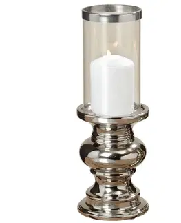 Svíčky DekorStyle Svícen Maseru Banister 28 cm stříbrný