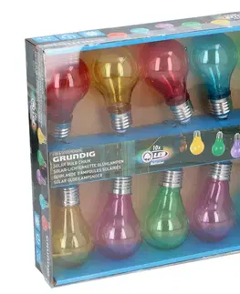 Zahradní lampy Grundig Grundig - LED Solární řetěz žárovky 10xLED/1xAA barevné 